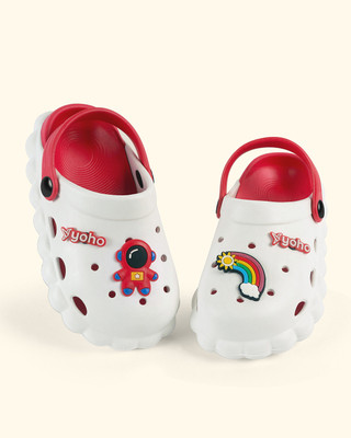 Yoho Boys & Girls Slip-on Clogs(White , 6-7 Years)