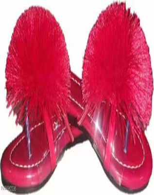 TK Creation Girls Slip-on Flats(Red , 7 - 8 Years)