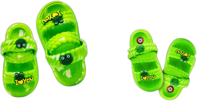 plushwalk Boys & Girls Slip-on Clogs(Green , 6 to 9 Months)