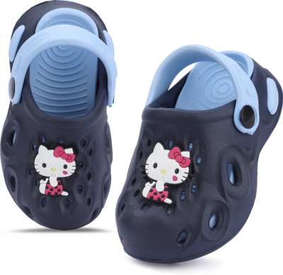 Givey Boys & Girls Sling Back Clogs(Blue , 18 Months)