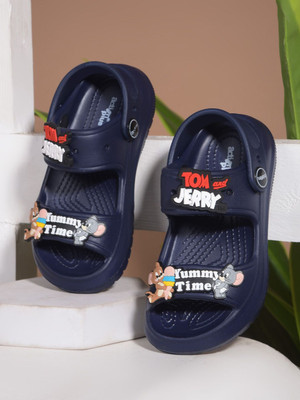 action Tom & Jerry Boys & Girls Sling Back Strappy Sandals(Blue , 4 Year)