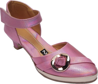 LNG Lifestyle Girls Slip-on Mary Janes(Pink)