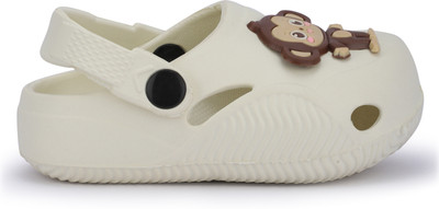 Givey Boys & Girls Sling Back Clogs(Beige , 9 Months)