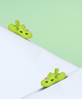 Trendmode Kung Fu Panda Boys & Girls Sling Back Clogs(Green , 3.5 to 4 year)