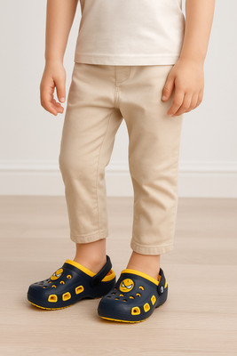 ASRON Boys & Girls Slip-on Clogs(Yellow , 2.5-3Y)