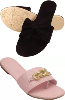 MARYAM Girls Slip-on Flats(Black , above 16 years)