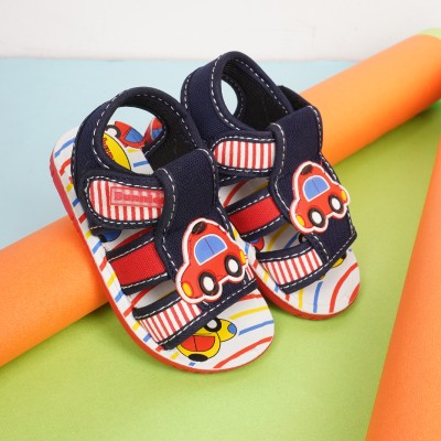 BUNNIES Boys Velcro Strappy Sandals(Multicolor , 6 - 9 Months)