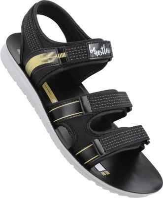 WALKAROO Boys Velcro Sports Sandals(Black , 9 - 10 Years)