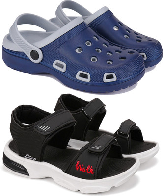 BERSACHE Boys & Girls Sling Back Clogs(Multicolor , 8 - 9 Years)