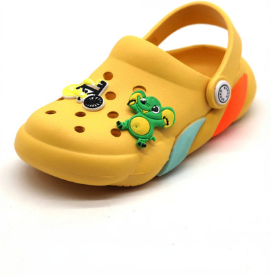 Svaar Boys & Girls Sling Back Clogs(Yellow , 4 - 5 Years)