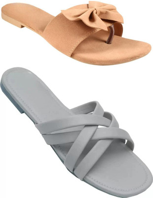 MARYAM Girls Slip-on Flats(Beige , above 16 years)