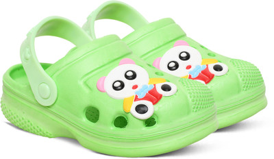 Trendmode Boys & Girls Slip-on Clogs(Green , 4 to 4.5 year)
