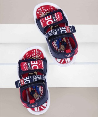 Aircity Boys & Girls Velcro Strappy Sandals(Red , 20-24 Month)