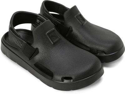 PUMA Boys & Girls Slip-on Clogs(Black , 14 - 15 Years)
