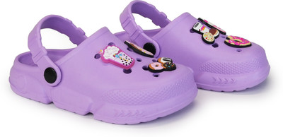 Hygear Boys & Girls Sling Back Clogs(Purple , 4-5 Years)
