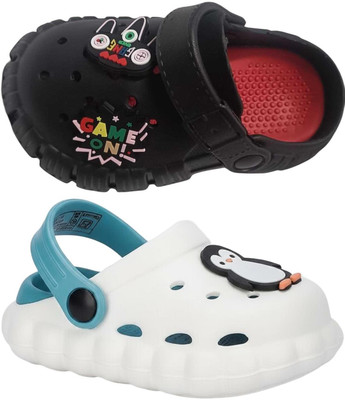 FEETPER Boys & Girls Slip-on Sports Sandals(Black , 3-3.5 year)