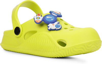 Bubblegummers Boys Sling Back Clogs(Green , 7 - 8 Years)