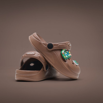 asian Boys & Girls Slip-on Clogs(Brown , 2 - 2.5 Years)