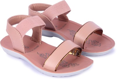 kiero Boys & Girls Sling Back Strappy Sandals(Pink , 8.5-9 Yr)