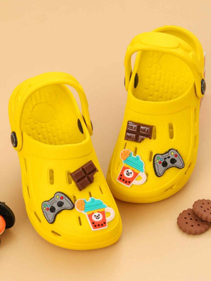 Yellow Bee Boys Sling Back Clogs(Yellow , 4.5-5 Years)