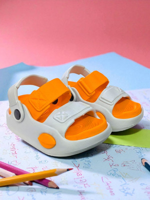 GLJ CLASSMATE Boys & Girls Sling Back Clogs(Grey , 3-4 Years)