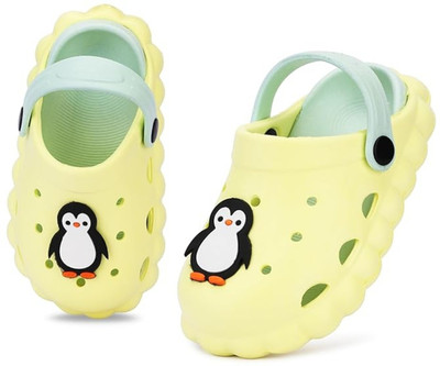 GOKIK Boys & Girls Sling Back Clogs(Yellow , 2 - 2.5 year)