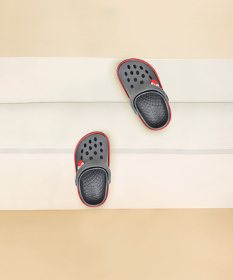 Abros Boys & Girls Slip-on Clogs(Grey , 5-6 Years)