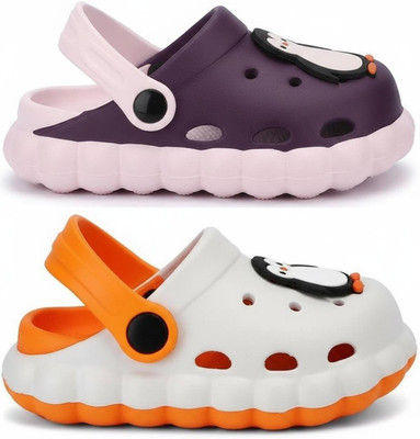 FEETPER Boys & Girls Slip-on Sports Sandals(Purple , 9-12 Months)