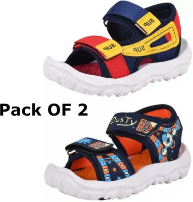 Trendmode Boys Velcro Sports Sandals(Red)