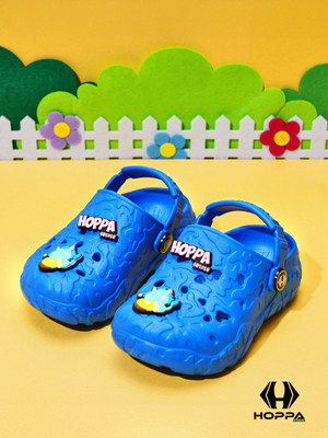 Hoppa Boys & Girls Slip-on Clogs(Dark Blue , 8-9 Year)