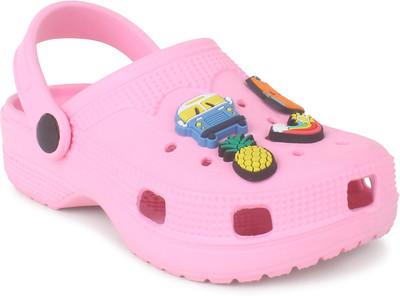 Hygear Boys & Girls Slip-on Clogs(Pink , 6.5-7 yrs)