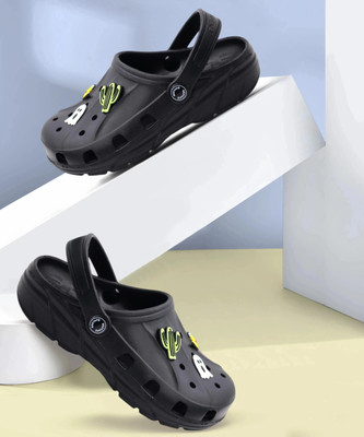 RED TAPE Boys Sling Back Clogs(Black , 4 - 5 year)