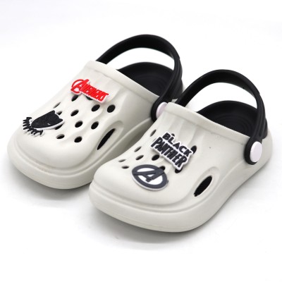 MARVEL BY MISS & CHIEF Boys & Girls Sling Back Clogs(White , 9-10 Years)