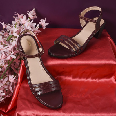 action Girls Slip-on Heels(Maroon , 12 - 13 Years)