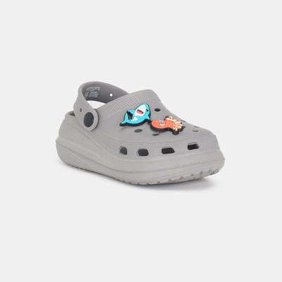 Pantaloons Junior Boys Sling Back Clogs(Grey , 12 - 13 Years)