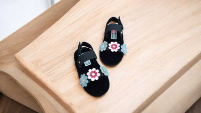 SHOESTICHE Angry Birds Boys & Girls Velcro Strappy Sandals(Black , 6 MONTH KIDS)