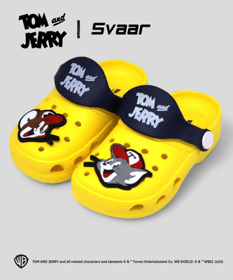 Svaar Tom & Jerry Boys & Girls Sling Back Clogs(Yellow , 2 - 2.5 Years)