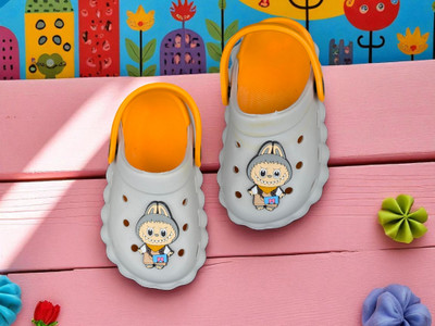 Miss & Chief Boys & Girls Sling Back Clogs(Yellow , 2-2.5 Years)