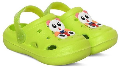 Firstcliq Boys Sling Back Clogs(Green , 2 - 3 Years)