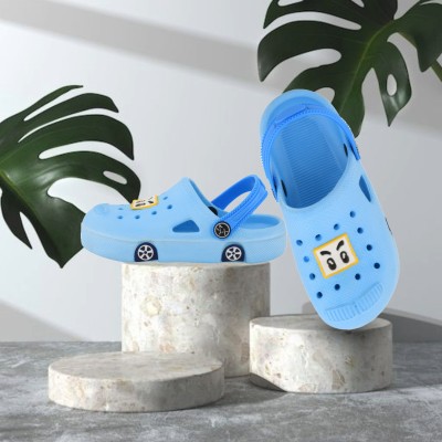 SMARTOTS Boys & Girls Sling Back Clogs(Light Blue , 3-3.5 Years)