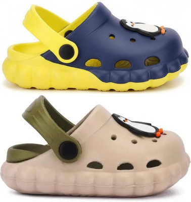 FEETPER Boys & Girls Slip-on Sports Sandals(Blue , 3-4 Years)