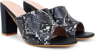 action Girls Slip-on Heels(Black , 15 - 16 Years)