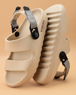 Koburg Boys & Girls Strap Strappy Sandals(Beige , 15-16 Years)