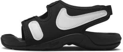 NIKE Boys Slip-on Sports Sandals(Black)