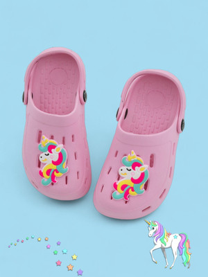 Miss & Chief Girls Sling Back Clogs(Pink , 6-6.5 Years)