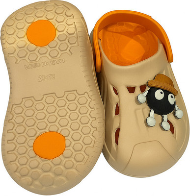 Bellakids Boys & Girls Slip-on Clogs(Orange , 5-6)