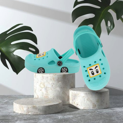 SMARTOTS Boys & Girls Sling Back Clogs(Light Green , 2.5-3 Years)
