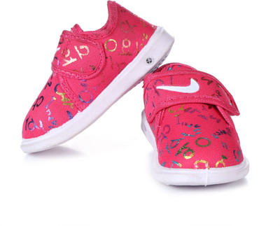 Jszoom Boys & Girls Velcro Flats(Pink , 12-18 Months)