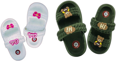 plushwalk Boys & Girls Slip-on Clogs(Multicolor , 3.5 to 4.0 Years)