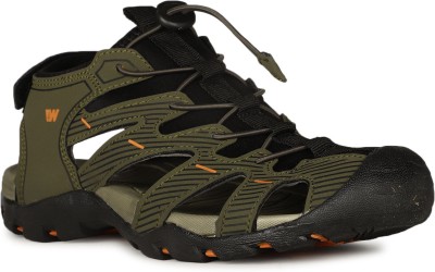 Weinbrenner Boys Velcro Strappy Sandals(Green , 8 - 9 Years)